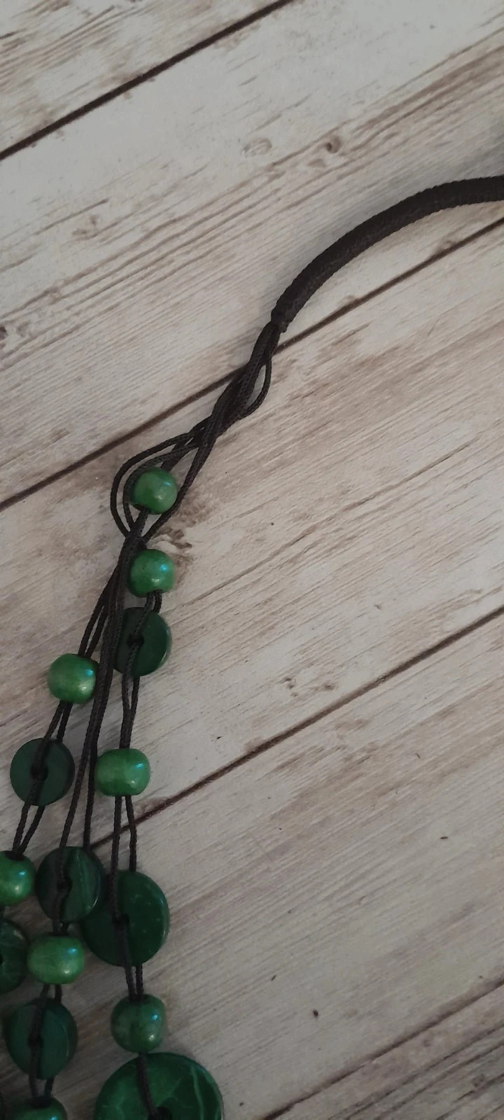 Collar de madera, color verde oscuro, estilo Bohemio – photo 4